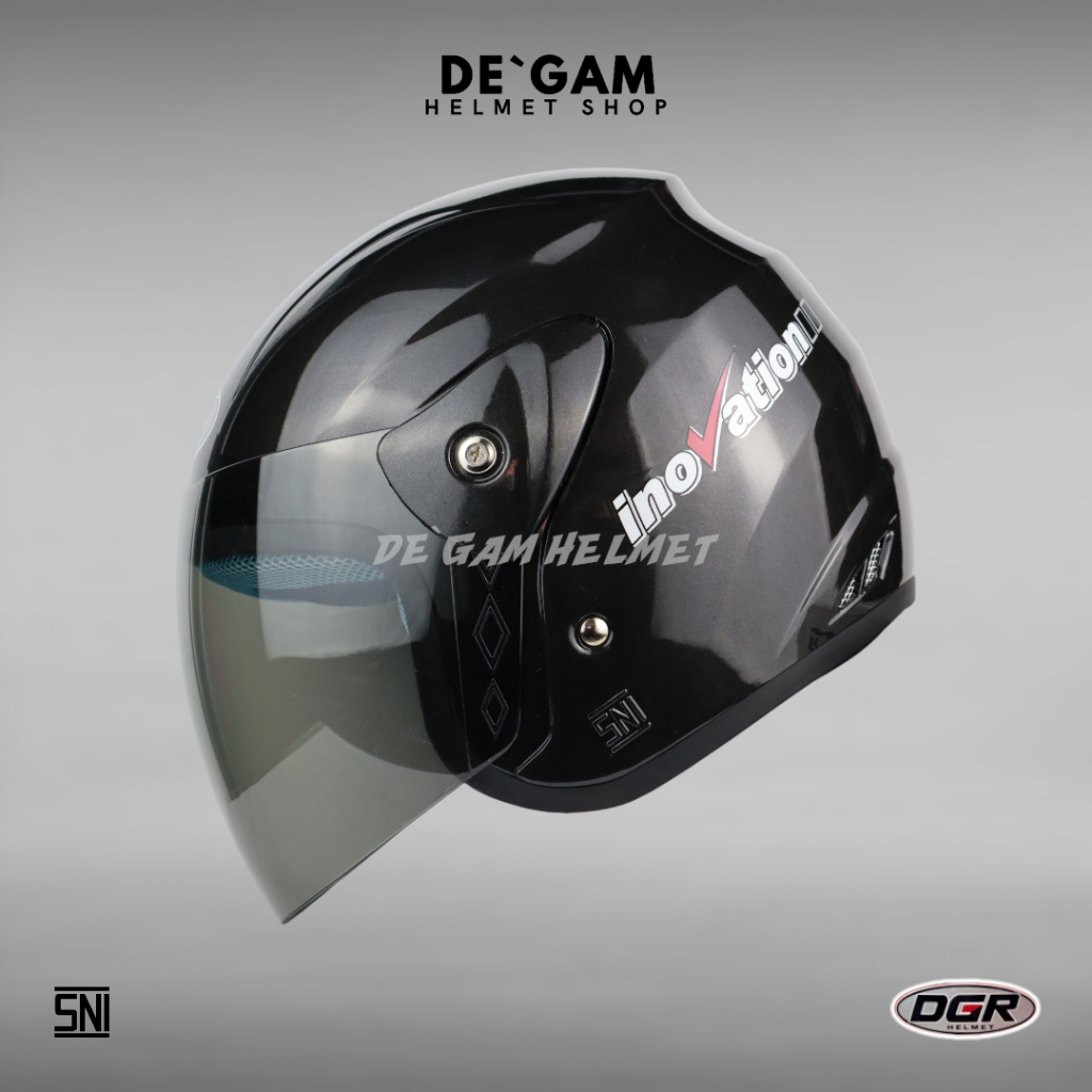 DGR Inovation Solid - Gunmetal - Helm Half Face