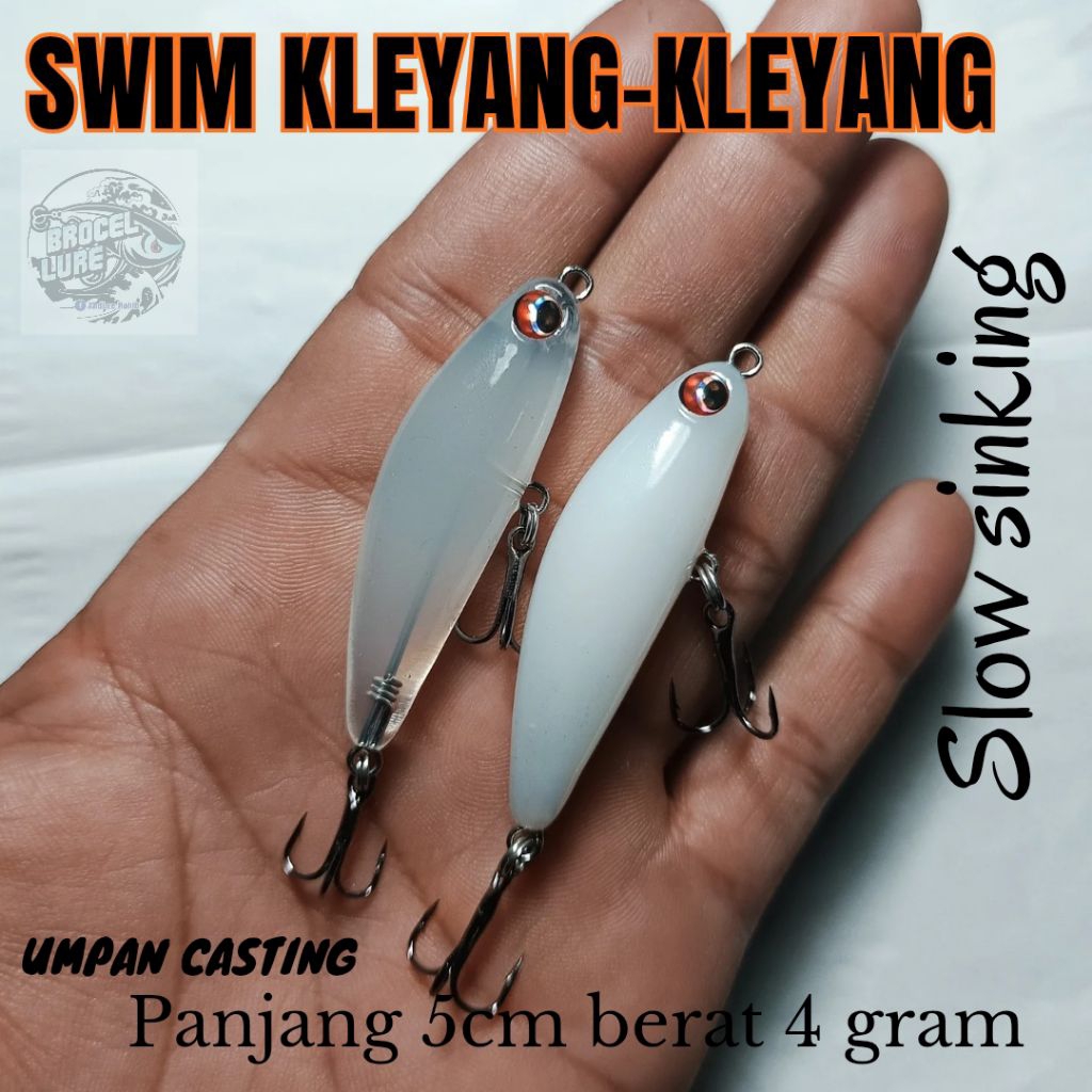 LURE UMPAN CASTING HAMPALA, SWIM KLEYANG-KLEYANG /LURE FLUTTER /SINKING /SWIMMERBAIT.