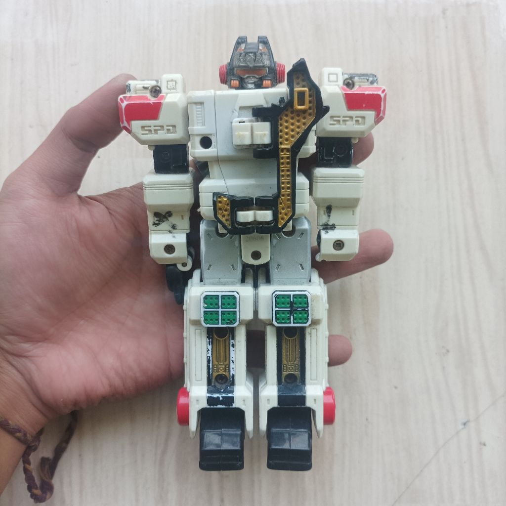 Original Bandai Megazord Power Rangers SPD Mainan Action Figure