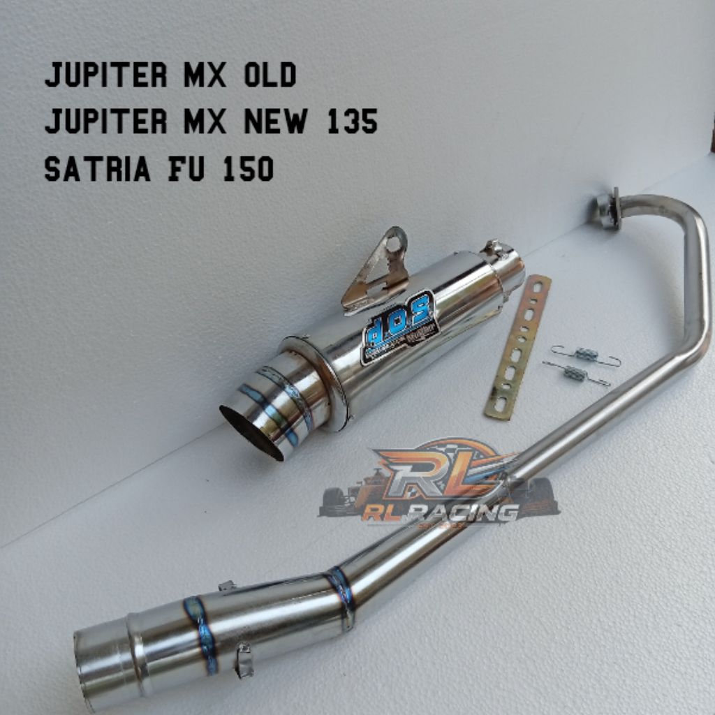 Knalpot DOS MUFLER RACING Jupiter mx old satria fu 150 Jupiter mx new 135