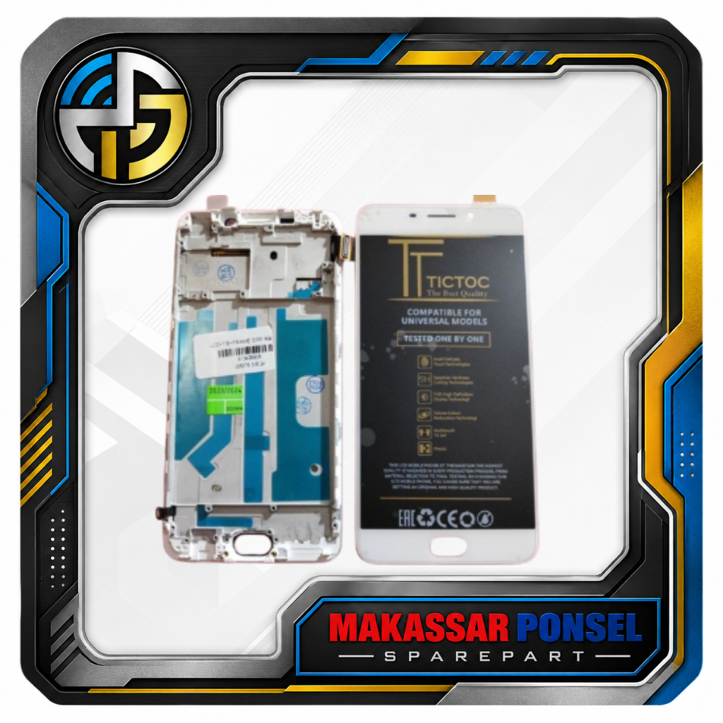 LCD+TS+FRAME OPPO F1+/ R9/F1PLUS WHITE TICTOC