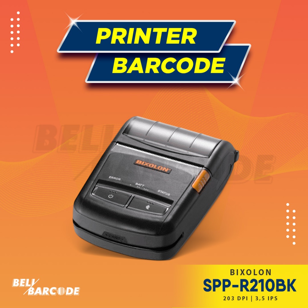 Printer Kasir Bixolon SPP-R210BK Mobile Printer Kasir Thermal Portabel 58mm Bluetooth