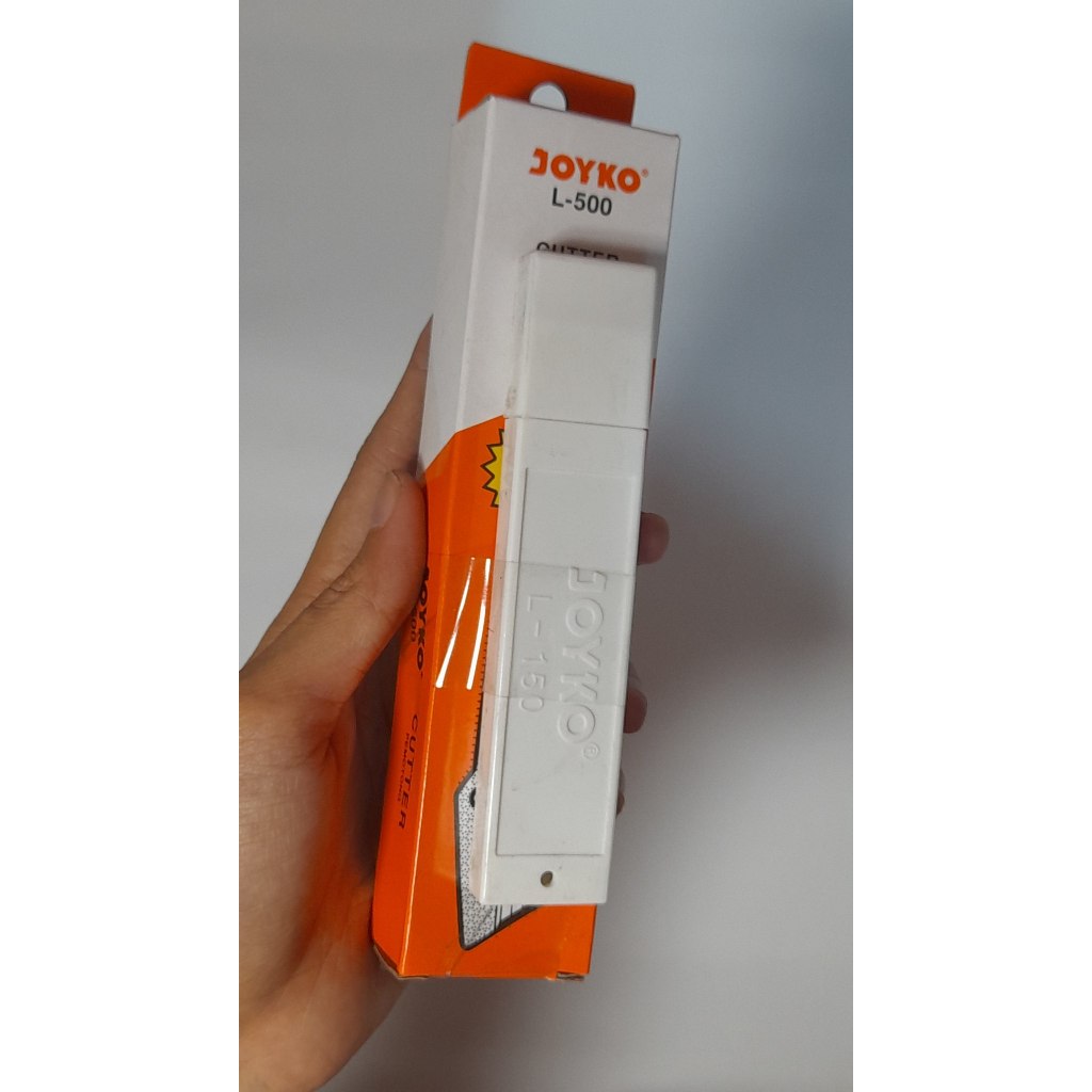 Cutter Besar L-500 Joyko - Pisau Cutter Heavy Duty Bonus Isi - Kuning Hitam