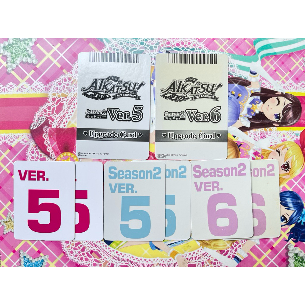 Kartu Aikatsu Upgrade Card Season 2 Versi 5 SAMPLE Bandai Machine Original Langka Rare Official Japa