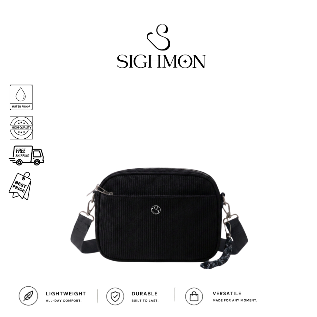 [MAEVE] SIGHMON - Tas Selempang Dompet Wanita FREE GANTUNGAN Crossbody Bag