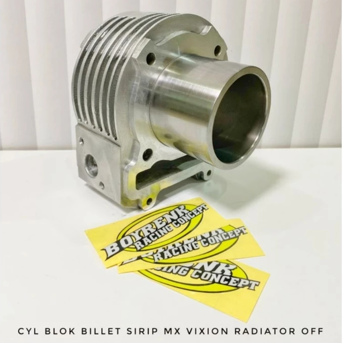 CYLINDER BLOK VIXION|JUPITER MX|MX KING- BYPASS FFA BAHAN COR BILLET BORING|LINER LUAR 68|70|72|74|7