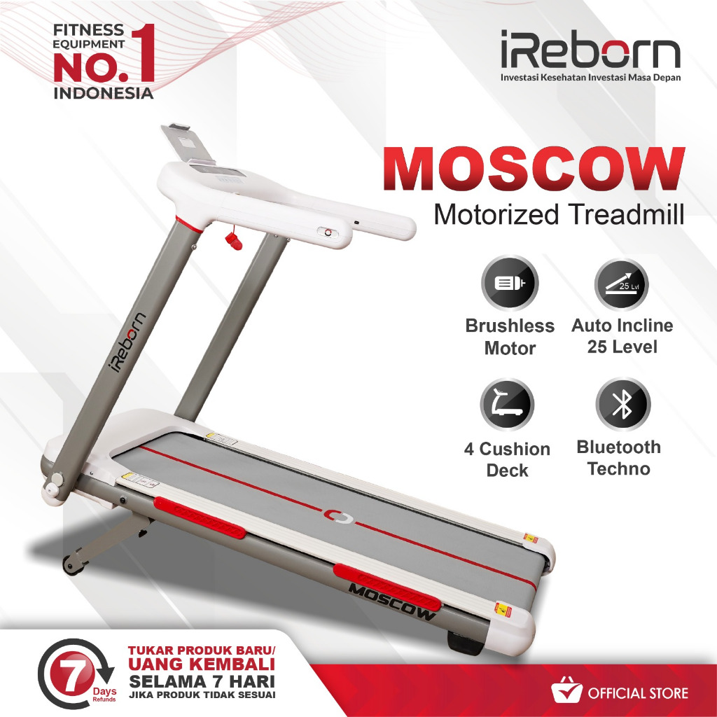 Alat Fitness Treadmill IReborn Moscow M1(BANDUNG)
