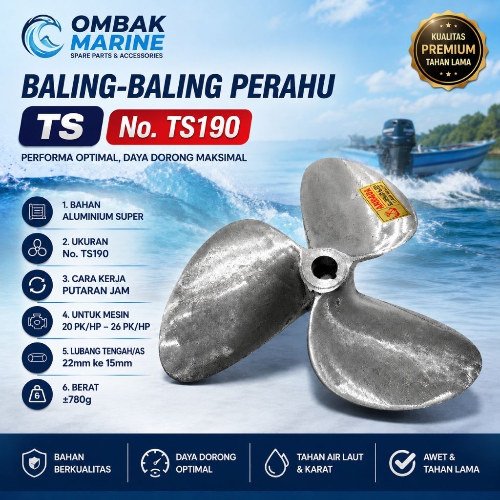 Kipas perahu Baling-baling perahu Kapal No. TS190