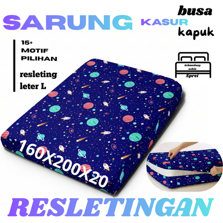promo Sarung kasur busa resleting karakter anak cewek dan cowok ukuran no 2 160x200 tebal 20 cm | pe