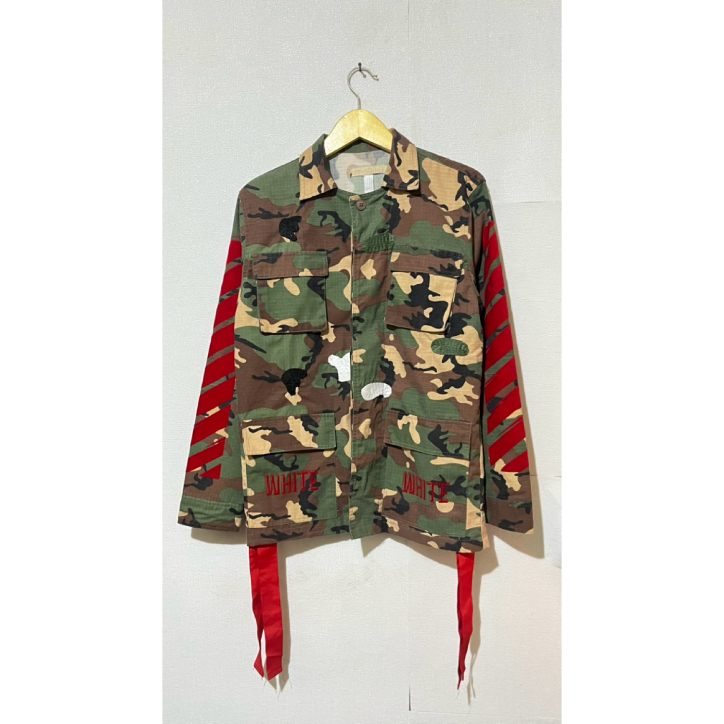 off-white camo jacket original SECOND