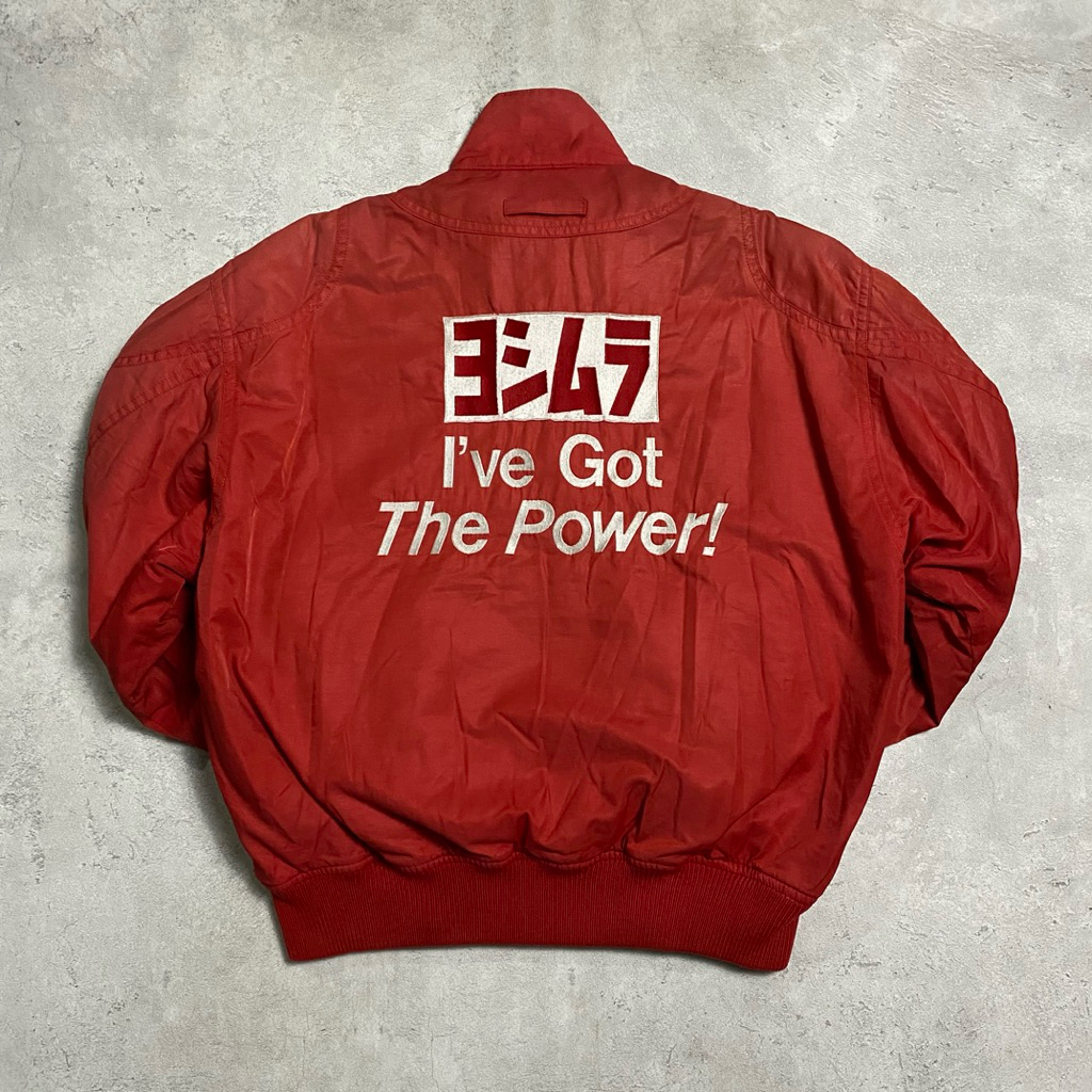 Vintage Yoshimura "I've Got The Power" Racing Bomber Jacket
