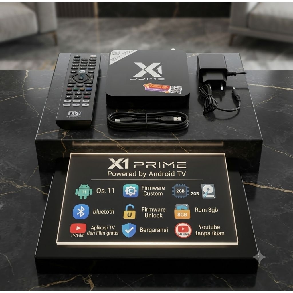 Android TV Box X1 Prime Ram 2gb