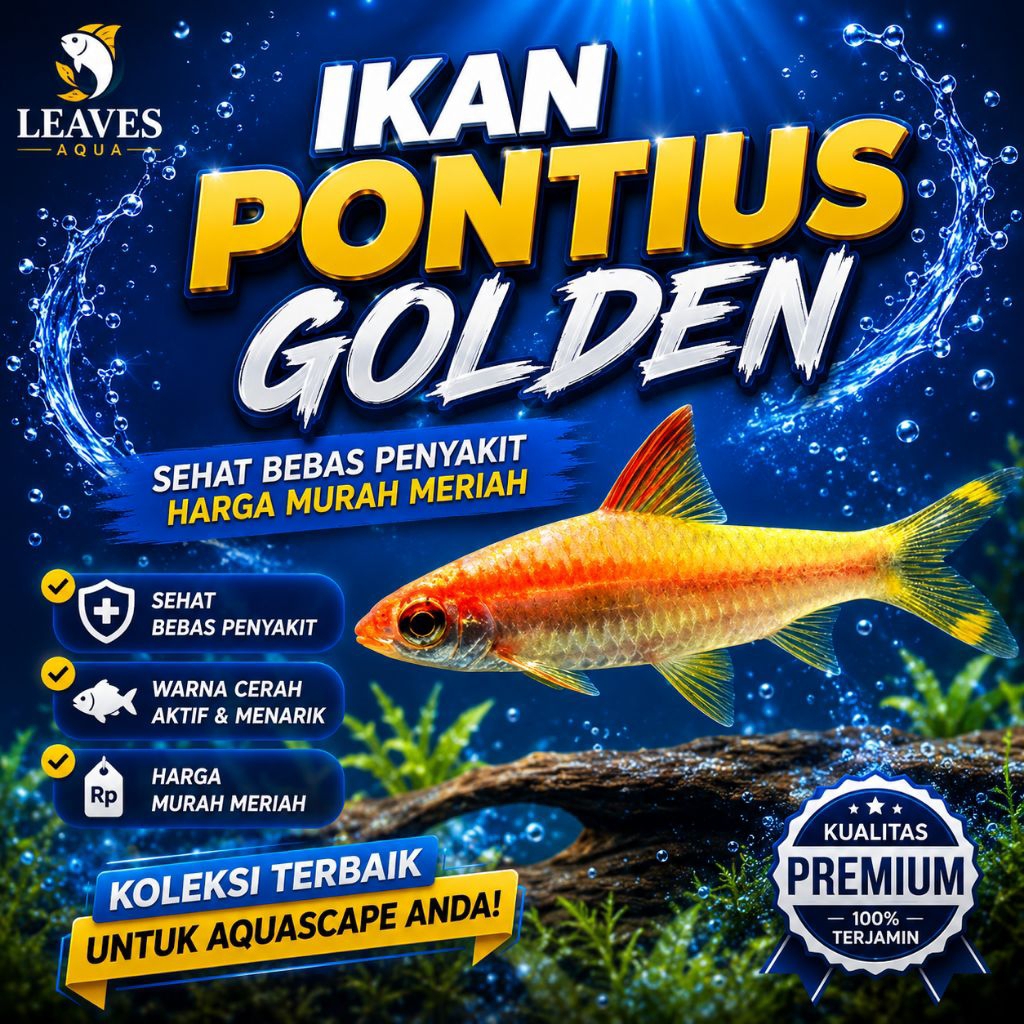 ikan pontius denisoni golden aquascape