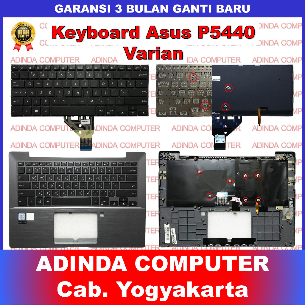 Keyboard Asus Expertbook P5440 P5440U P5440UA P5440F P5440FA P5440FF - Backlight