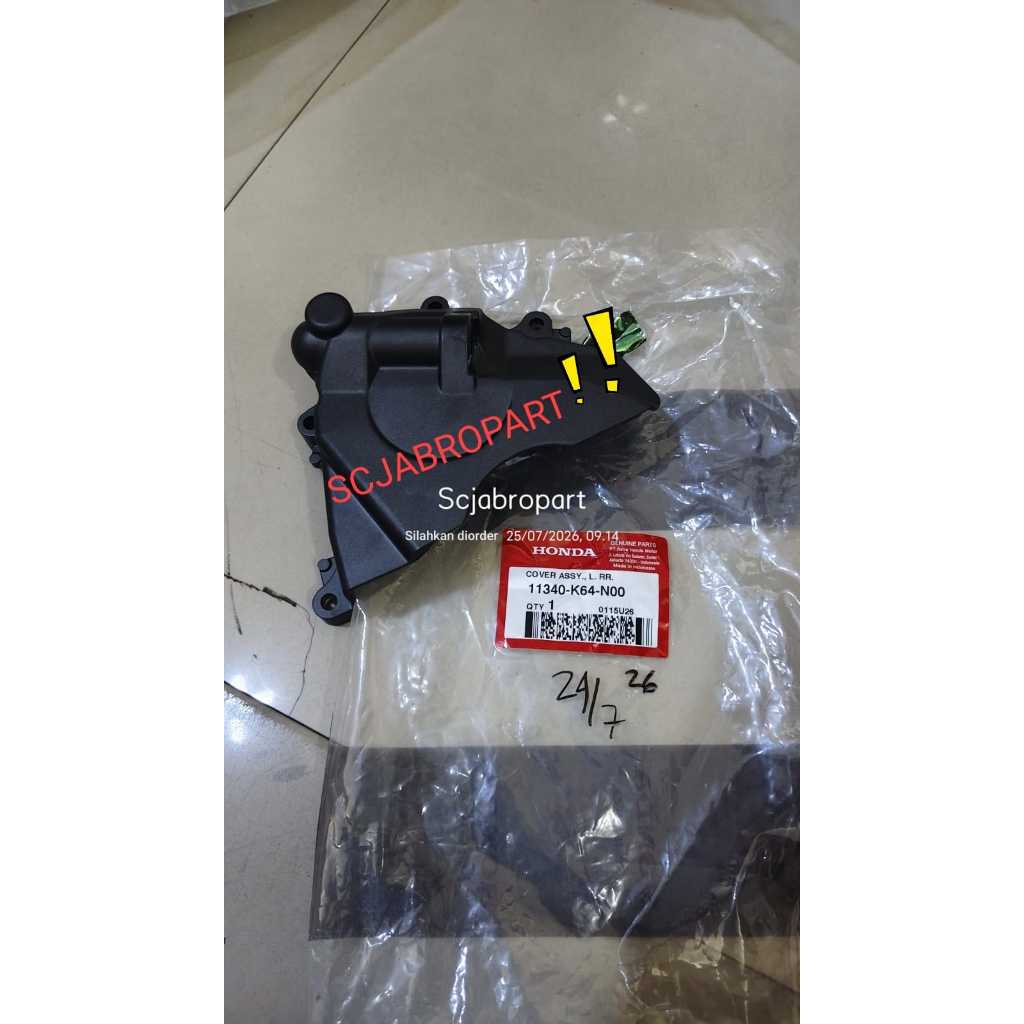 11340 K64 N00...COVER ASSY., L. RR. HONDA CBR250RR (MC51)..ORI AHM