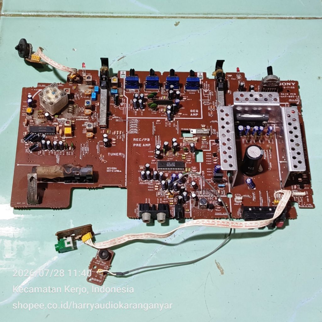 BELUM DITEST Modul Radio IC SONY CXA1238S & Power-Amp IC LA4620 Ori Lepasan SONY – Dikirim Sesuai Fo