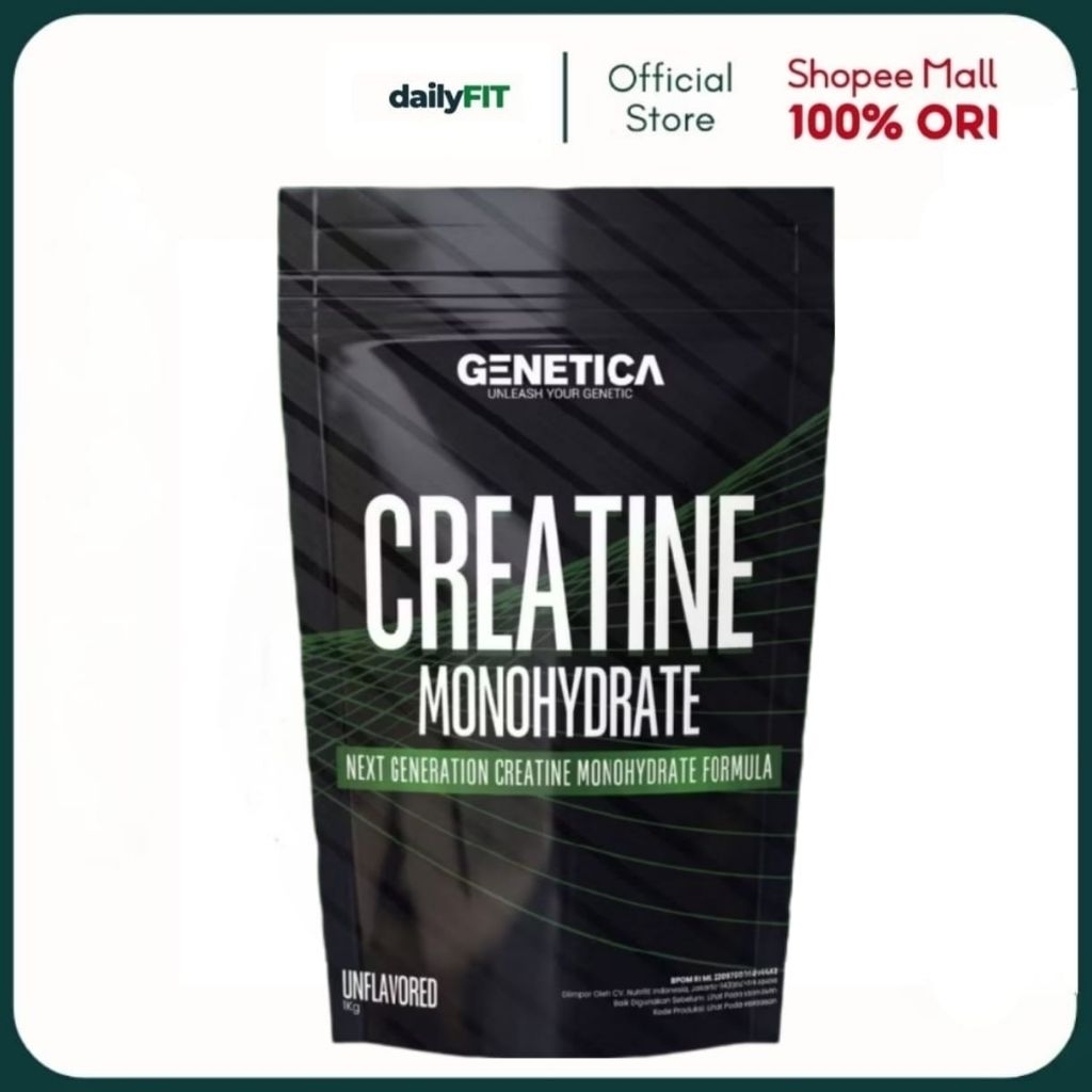 Genetica Creatine Monohydrate 1 Kg - Creatine 1000 Gram
