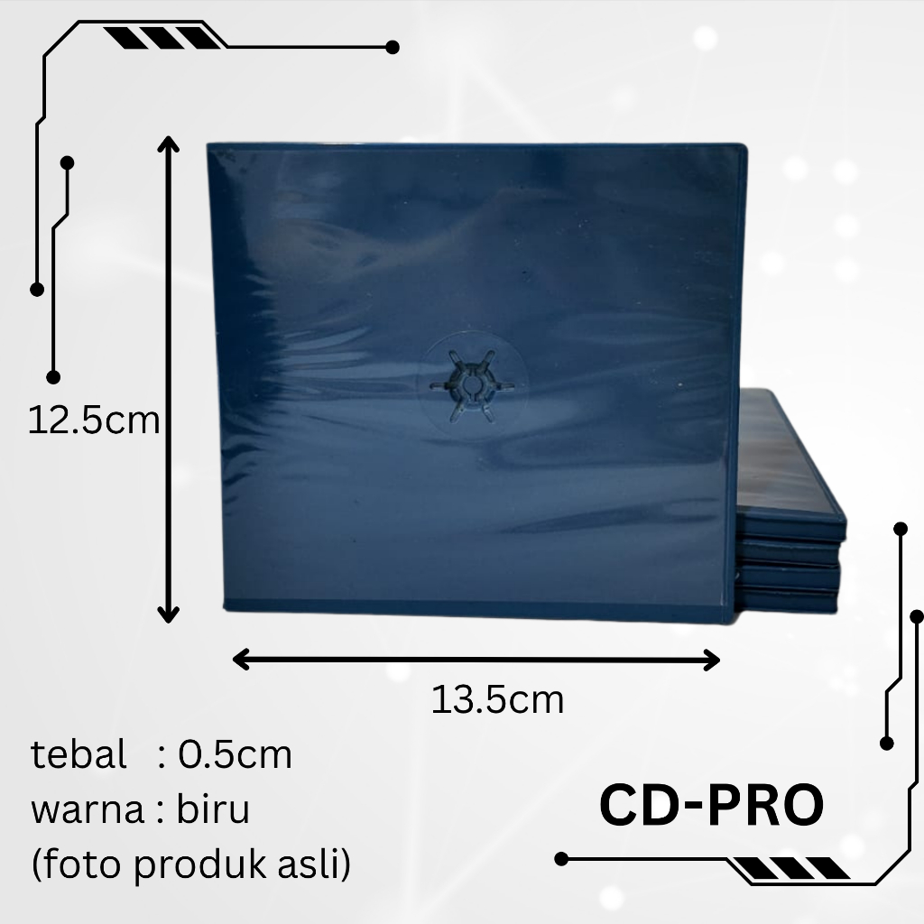 Kotak CD DVD PP25 Biru 5mm | CD Case | Kotak CD | CD Pro