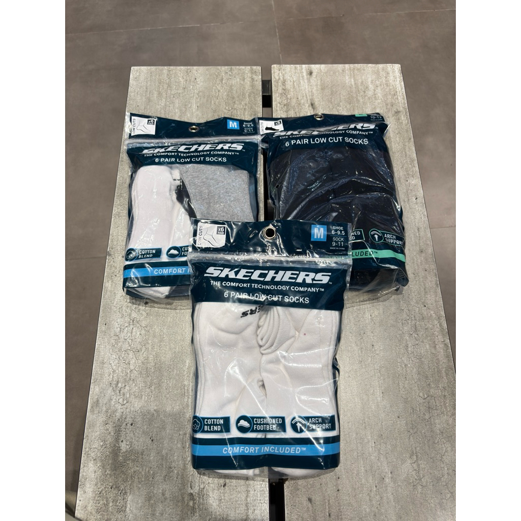 Kaos Kaki Skechers 6psg (Low Socks)