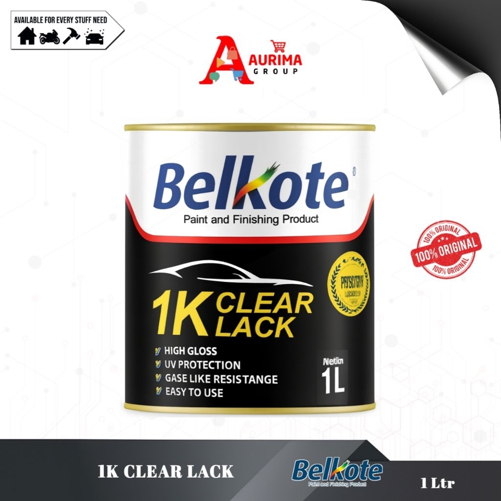 CAT BELKOTE CLEAR LACK 1K 1LITER CAT PERNIS CAT FINISHING ORIGINAL
