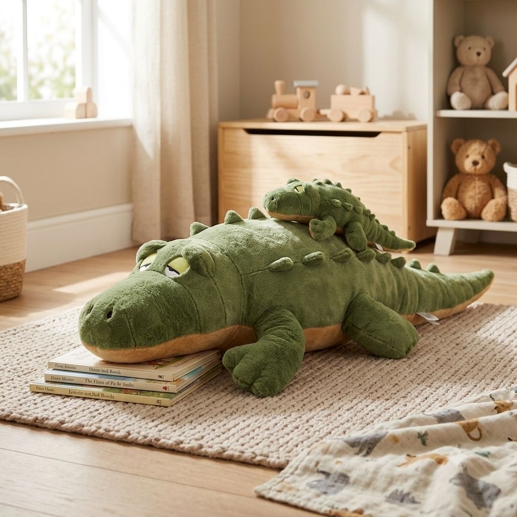 boneka jumbo buaya ukuran 1.5 meter lembut dan lucu