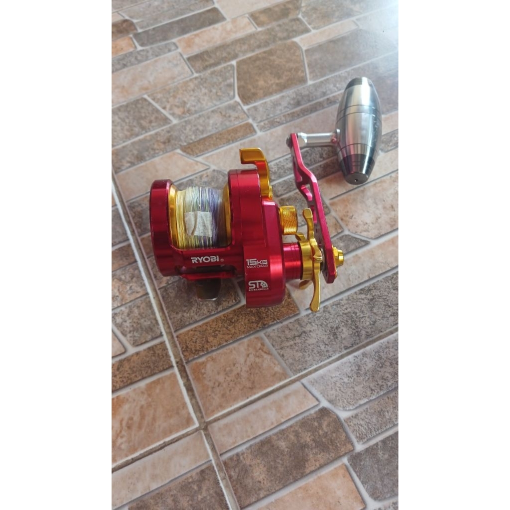 Reel Overhead Ryobi Jigzone 50L handle kiri (second)