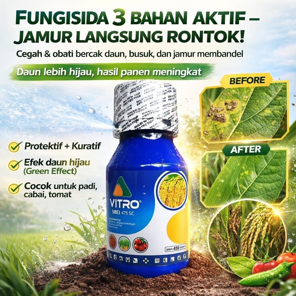 VITRO GOLD 475 SC FUNGISIDA BERAT BERSIH 250 ML
