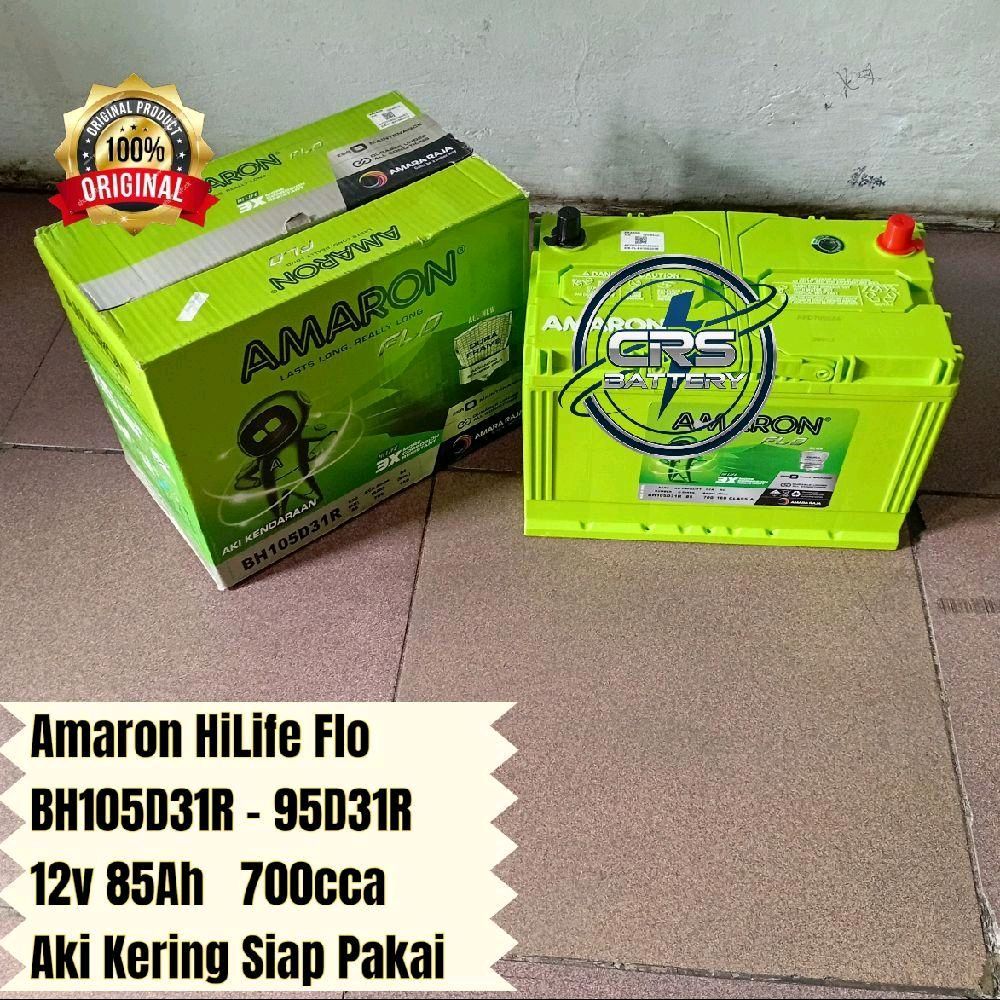 Aki Mobil Ford Everest, Ranger Amaron Flo BH105D31R - 95D31R MF 85Ah