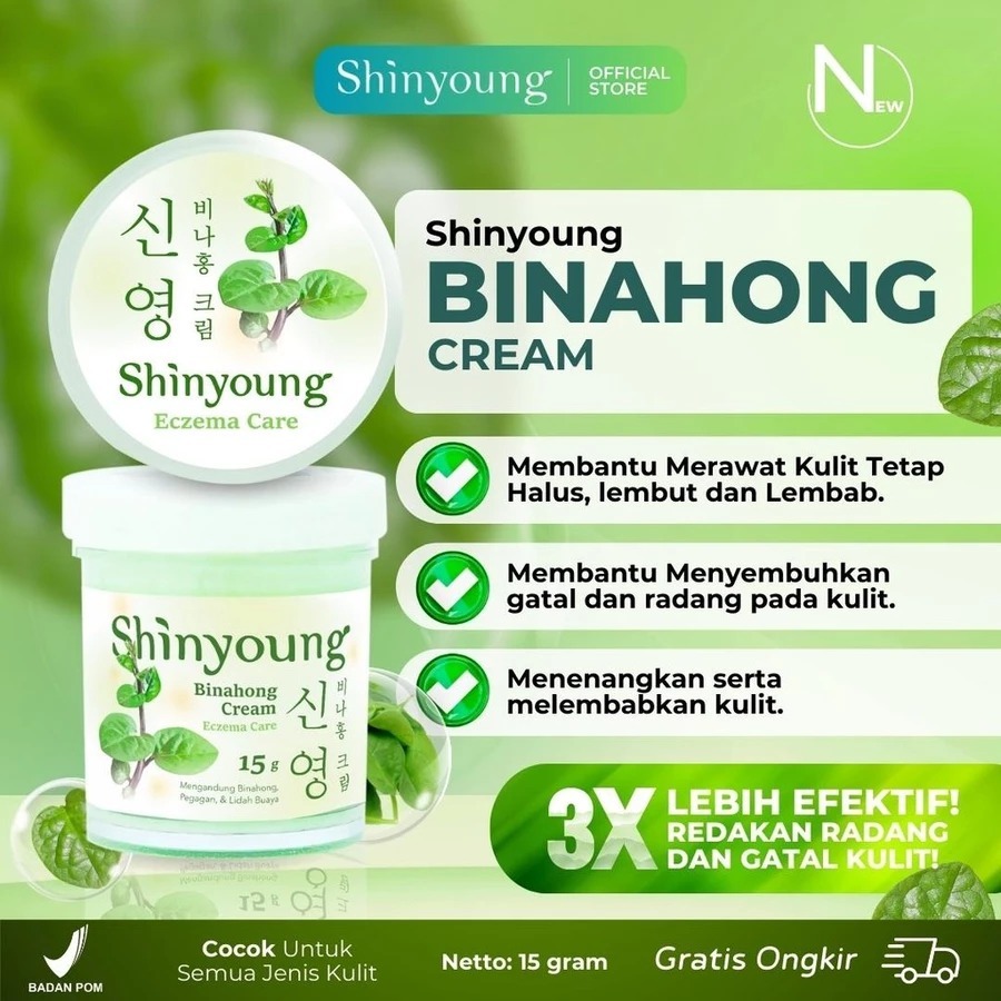 SHINYOUNG Binahong Cream dan Oil - Salep dan Minyak Obat Gatal Sembuhkan Gatal Luka Radang Kulit