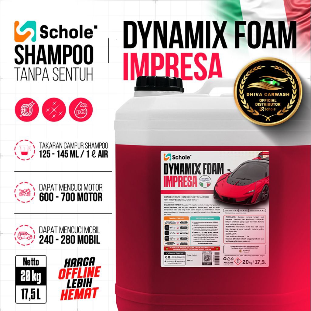 Schole Dynamix Foam Impresa 20 L - Touchless Shampo