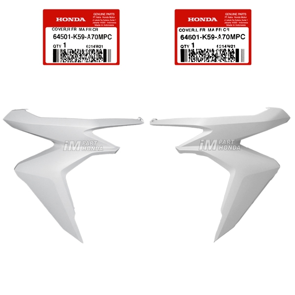 [HEMAT KARGO] 64501-K59-A70MPC 64601-K59-A70MPC Cover Sayap Kanan Kiri Vario 125 LED 2021 Matte Whit