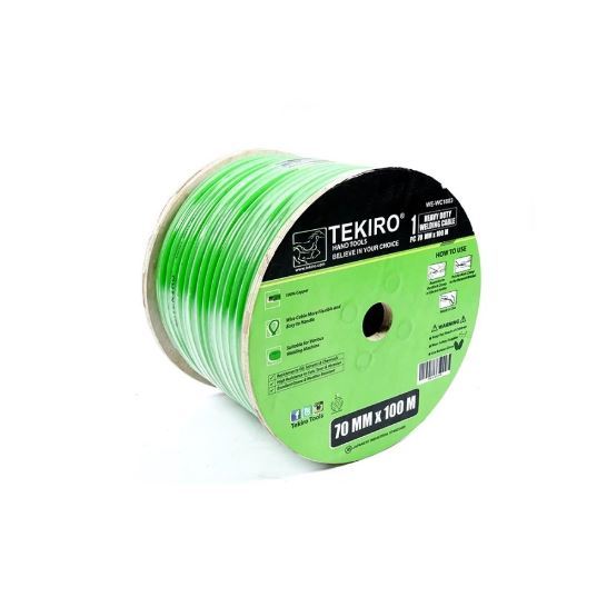 KABEL LAS TEKIRO 70 MM HEAVY DUTY WELDING CABLE 70MM X 100 METER - WELDING CABLE