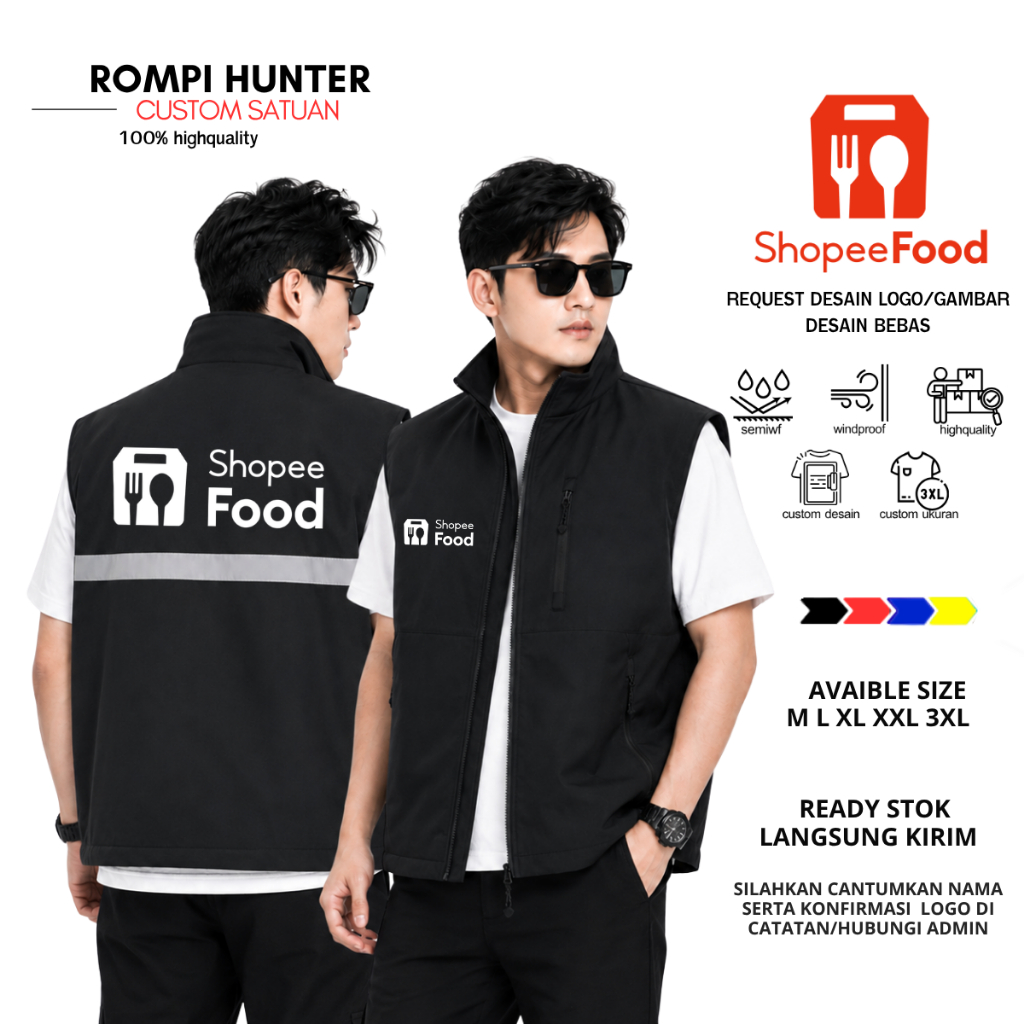 ROMPI MOTOR DRIVER CUSTOM SHOPEEFOOD - VEST BODYPROTECTOR SHPFOOD