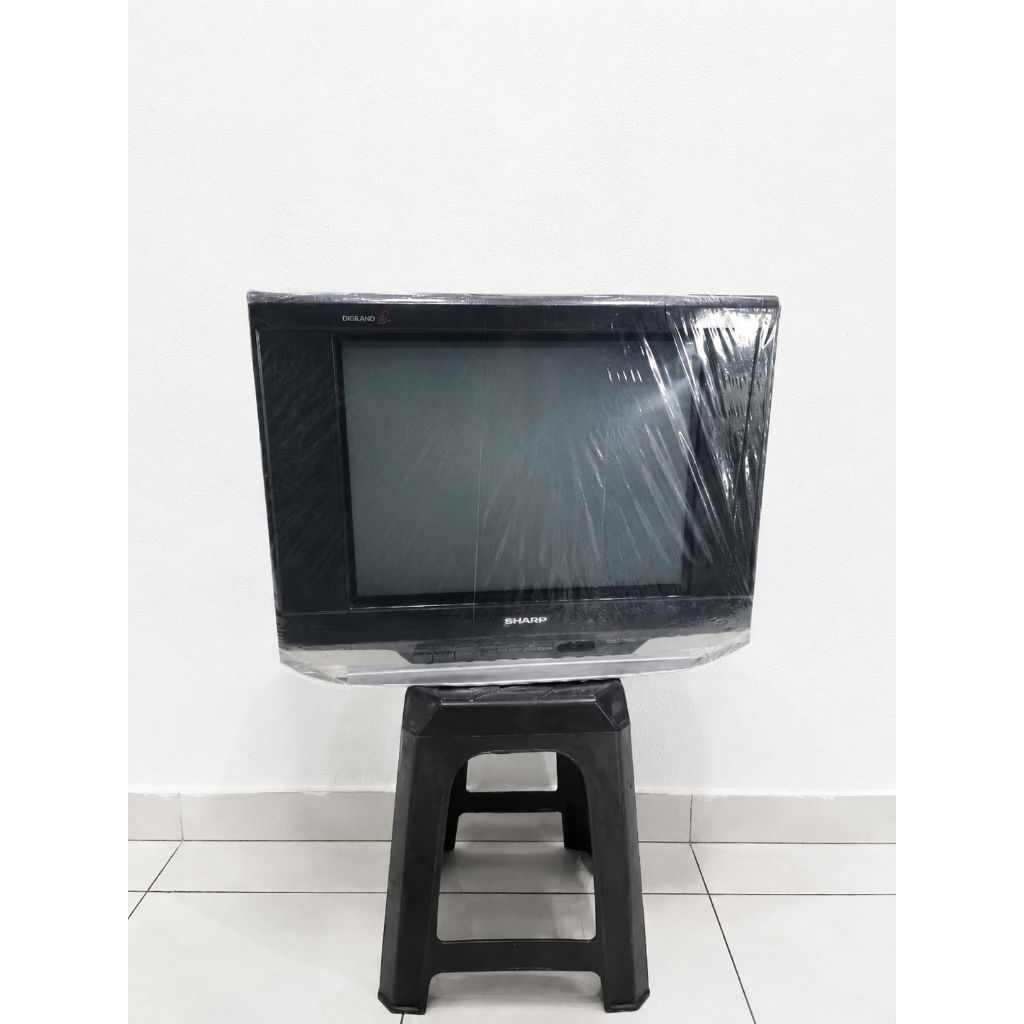 TV Tabung Sharp 21 inch Second, ada garis di bagian atas sekitar 5 cm