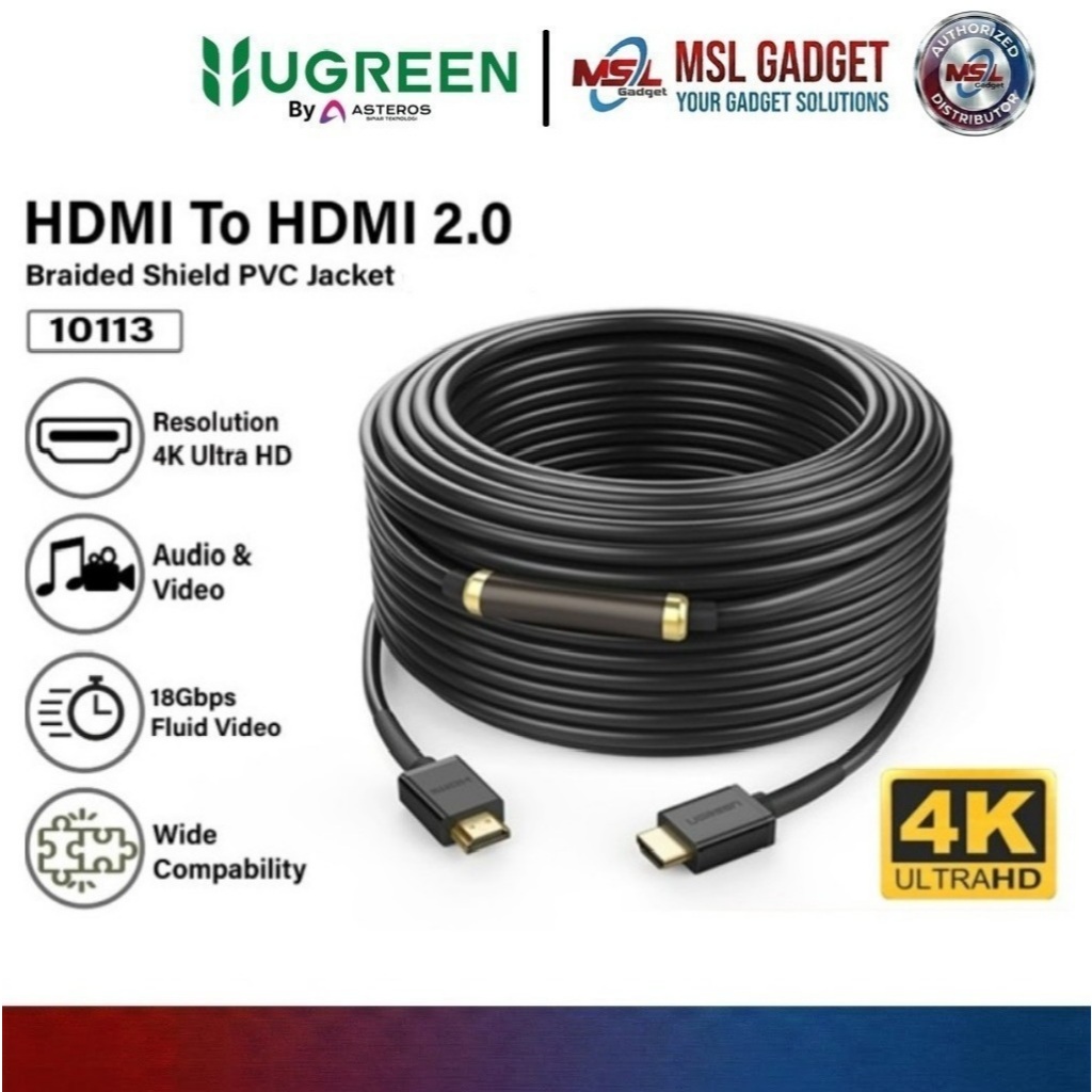 UGREEN Kabel HDMI to HDMI 4K 8K Panjang 10 15 25 Meter