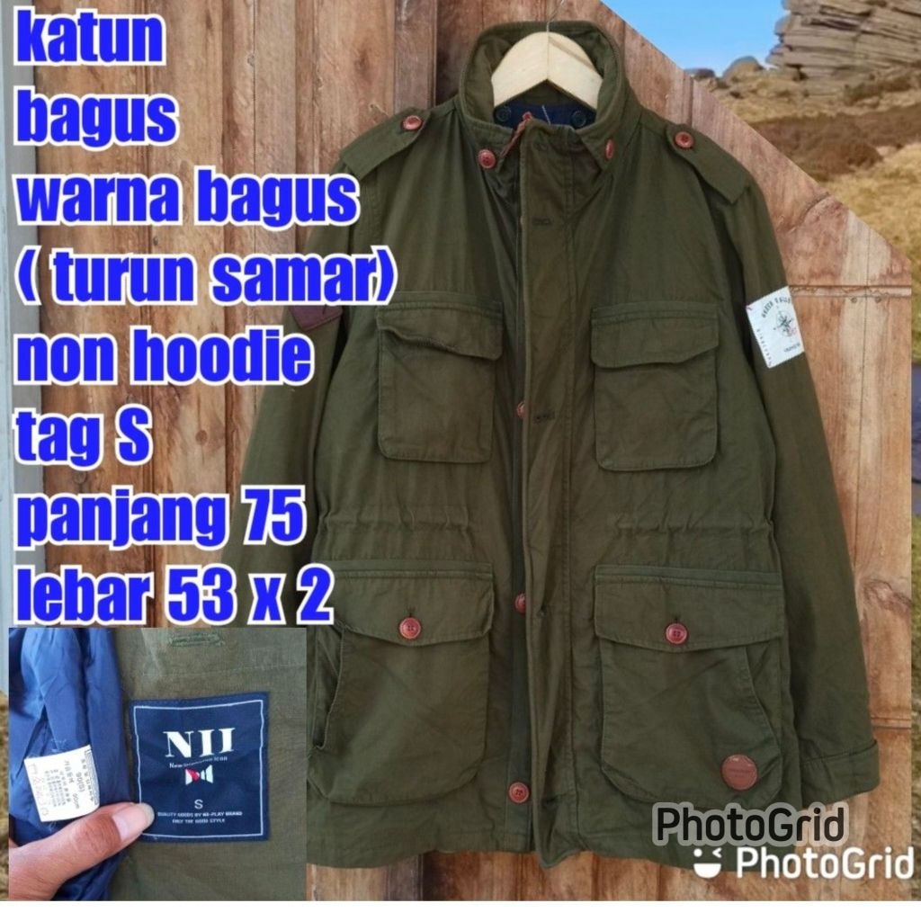 jaket parka army military green hijau m65 fashion nii