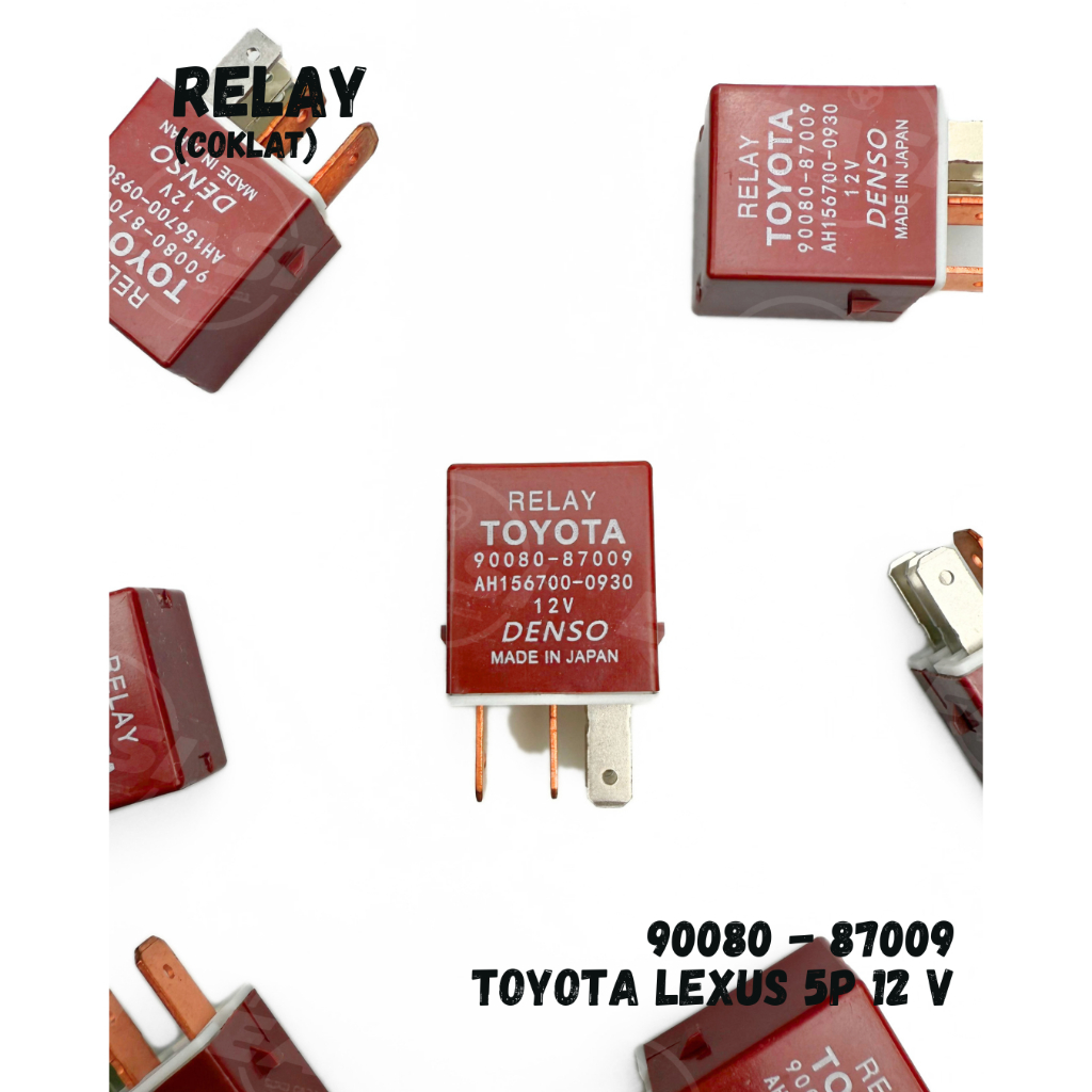 RELAY COKLAT 12V 5P 156700-1700 ( KAKI TEMBAGA )