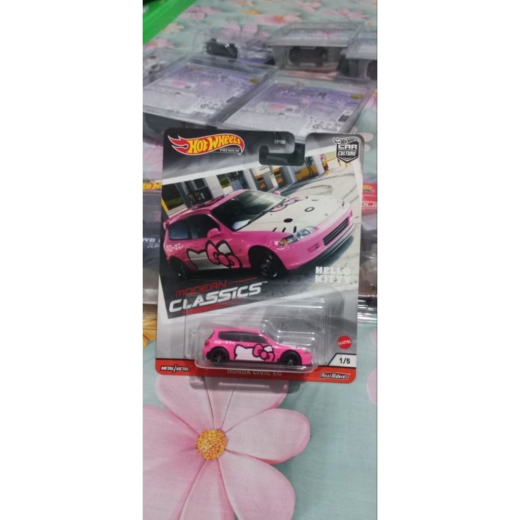 Hotwheels Honda Civic EG Hello Kitty Segel