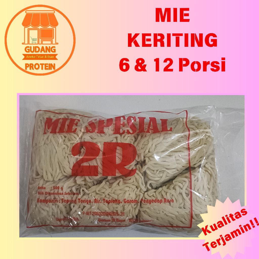 Mie keriting basah Halal berkualitas