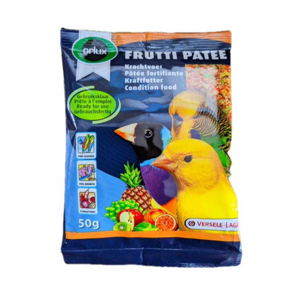 FRUTTI PATEE 50gr PAKAN TAMBAHAN BURUNG FINCH LOVEBIRD PARKIT EXTRA FOODING PREMIUM BURUNG FINCH