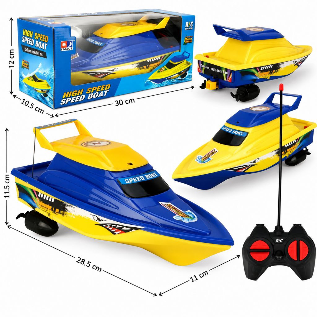 Mainan RC Speedboat 2.4GHz Bisa Berenang / Remote Kontrol Kapal Pesiar