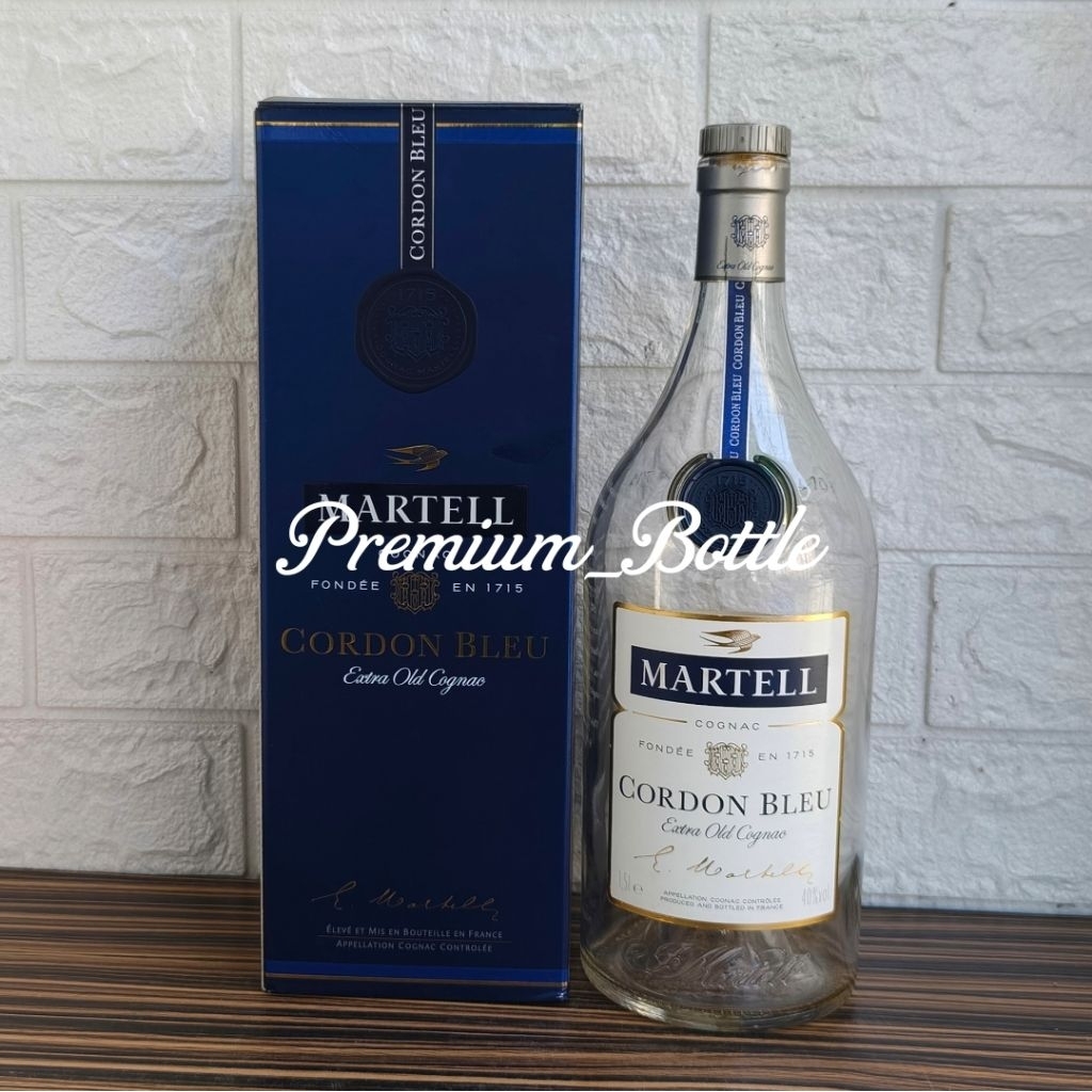 Botol Kosong Martell Cordon Blue 1,5Liter + Box