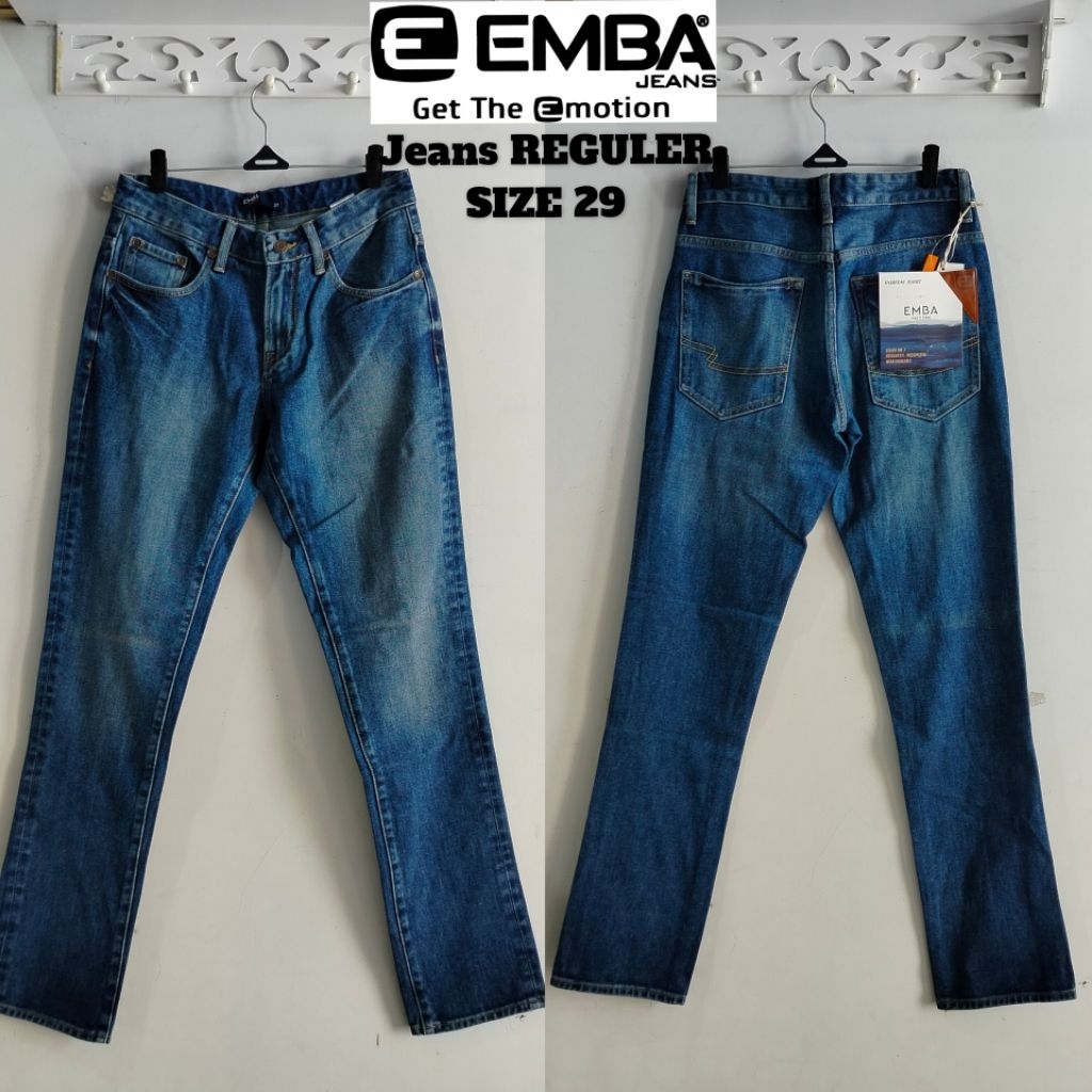 CELANA EMBA CELANA PANJANG PRIA JEANS & KATUN EMBA ORI SIZE 29