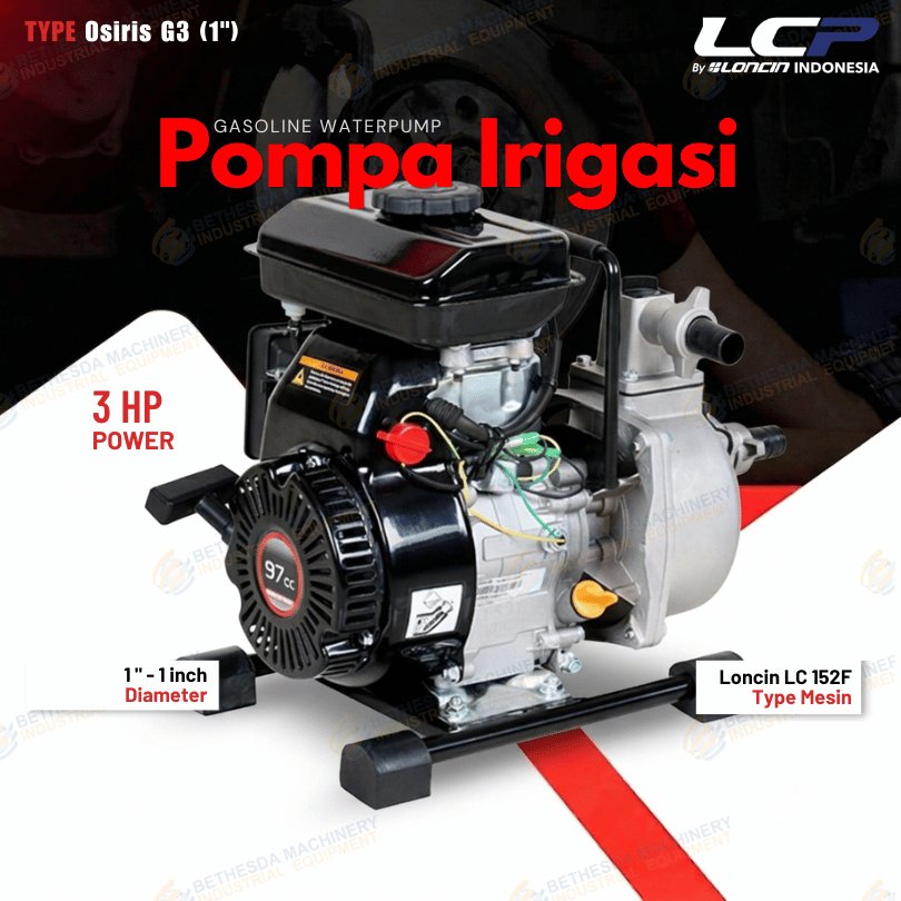 Pompa Irigasi 1inch Loncin Waterpump 3 Hp