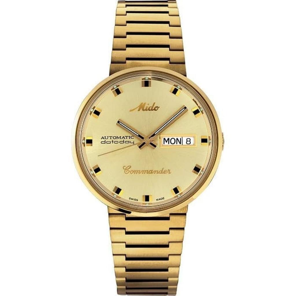 MIDO M8429.3.22.23 Commander Jam Tangan Pria Automatic-Gold