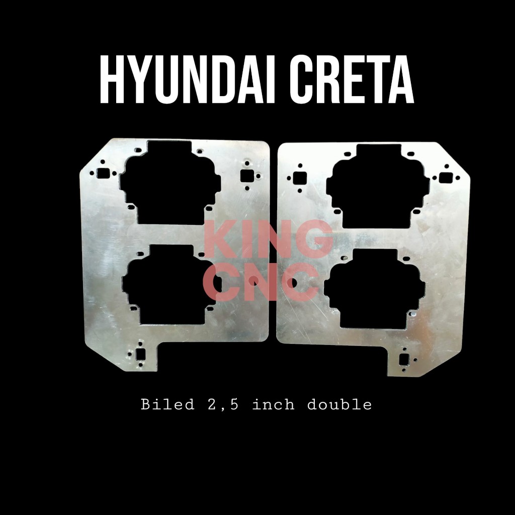 Bracket Braket Biled Hyundai Creta 2022 double 2,5 inch UPS AES Beebot Pro7 Vynix