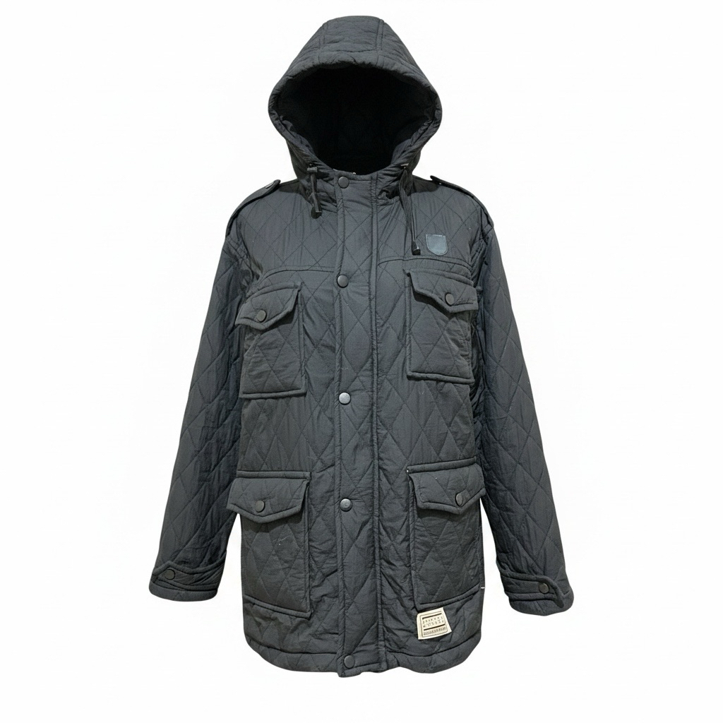 Preloved Quilted Hooded Cardinal Jacket Coat Number Sixtyone