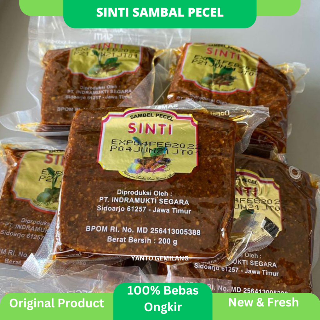 Sinti Sambel Pecel / Bumbu Pecel Sinti 200gram / Sambal Pecel Sinti