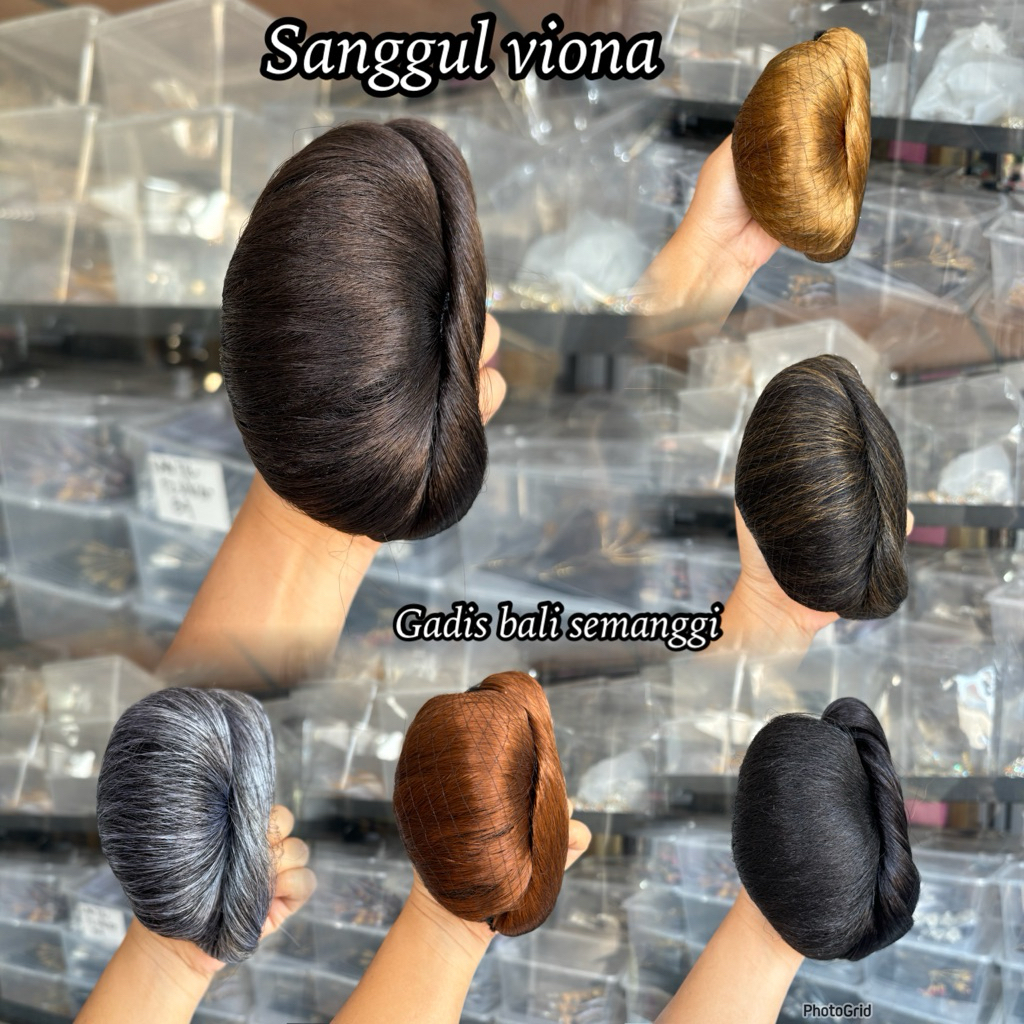 sanggul viona/ sanggul modern/ sanggul bali/ aksesoris rambut