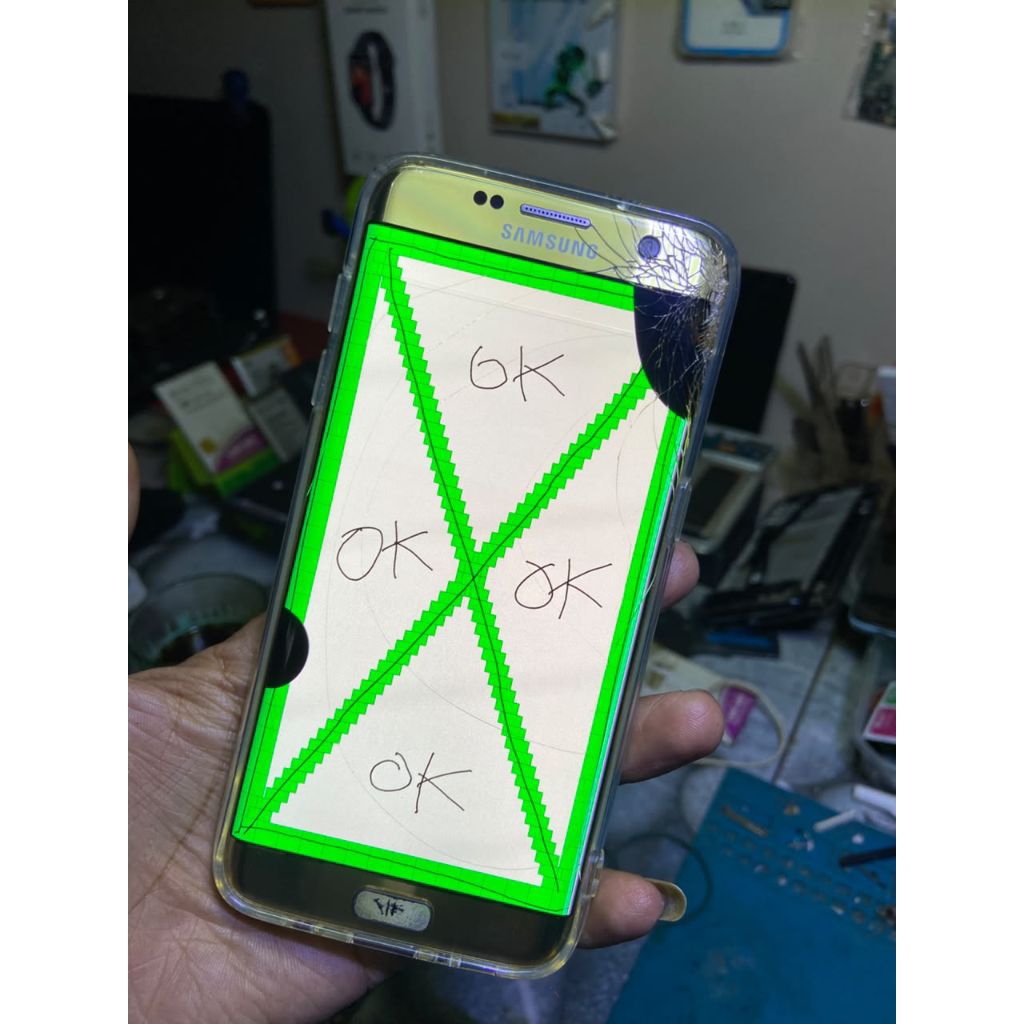 LCD SAMSUNG S7 EDGE ( MINUS LAYAK PAKAI )